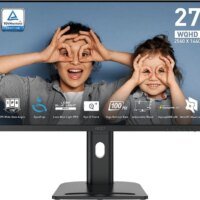 Монитор MSI 27" Pro MP273QP E2 черный IPS LED 1ms 16:9 HDMI M/M матовая HAS Piv 400cd 178гр/178гр 2560x1440 100Hz DP 2K 6.05кг