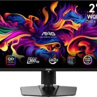 Монитор MSI 26.5" Mag 271QPX QD-OLED черный QD OLED LED 16:9 HDMI M/M матовая HAS Piv 1500000:1 250cd 178гр/178гр 2560x1440 360Hz DP 2K USB 8кг