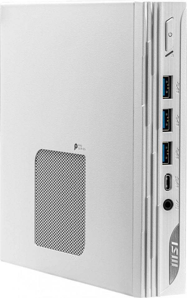 Неттоп MSI Pro DP10 12M-230XRU i3 1215U (1.2) 16Gb SSD512Gb UHDG без ОС 2.5xGbitEth WiFi BT 120W белый (9S6-B0A622-230)