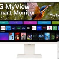 Монитор LG 31.5" MyView 32SR85U-W белый IPS LED 16:9 HDMI M/M Cam матовая HAS 400cd 178гр/178гр 3840x2160 60Hz 4K USB 7.7кг