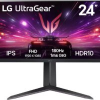 Монитор LG 23.8" UltraWide 24GS65F-B черный IPS LED 16:9 HDMI матовая HAS 300cd 178гр/178гр 1920x1080 180Hz G-Sync FreeSync DP FHD 5.4кг
