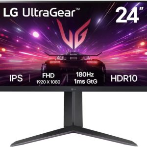 Монитор LG 23.8" UltraWide 24GS65F-B черный IPS LED 16:9 HDMI матовая HAS 300cd 178гр/178гр 1920x1080 180Hz G-Sync FreeSync DP FHD 5.4кг