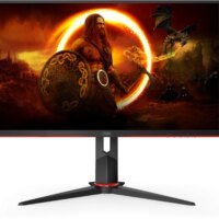 Монитор AOC 27" Q27G2U черный/красный VA LED 16:9 HDMI матовая HAS Piv 250cd 178гр/178гр 2560x1440 144Hz FreeSync Premium DP 2K USB 5.2кг