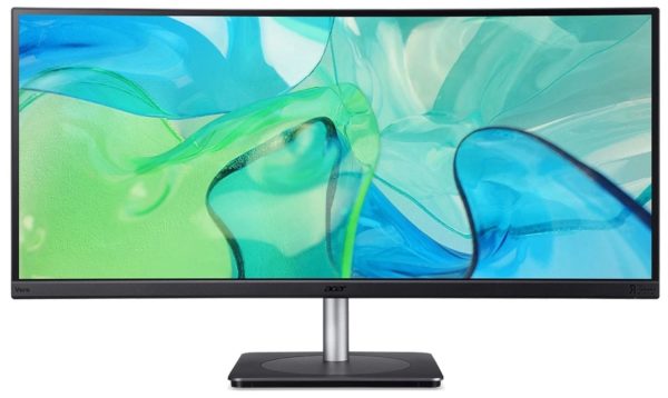 Монитор Acer 34" Vero CB343CURbemiiphuzx черный IPS LED 4ms 21:9 HDMI M/M матовая HAS 300cd 178гр/178гр 3440x1440 60Hz FreeSync DP 2K USB 8.87кг
