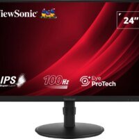 Монитор ViewSonic 23.8" VA2408-HDJ черный IPS LED 16:9 HDMI матовая HAS Piv 250cd 178гр/178гр 1920x1080 100Hz VGA DP FHD 5.2кг