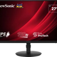 Монитор ViewSonic 27" VA2708-HDJ черный IPS LED 16:9 HDMI матовая HAS Piv 250cd 178гр/178гр 1920x1080 100Hz VGA DP FHD 6.1кг