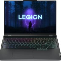 Ноутбук Lenovo Legion Pro 5 16ARX8 Ryzen 5 7645HX 32Gb SSD1Tb NVIDIA GeForce RTX4050 6Gb 16" IPS WQXGA (2560x1600) без ОС dk.grey WiFi BT Cam (82WM00FVRK)