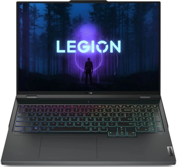 Ноутбук Lenovo Legion Pro 5 16ARX8 Ryzen 5 7645HX 32Gb SSD1Tb NVIDIA GeForce RTX4050 6Gb 16" IPS WQXGA (2560x1600) без ОС dk.grey WiFi BT Cam (82WM00FVRK)