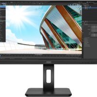 Монитор AOC 23.8" Pro Q24P2Q черный IPS LED 16:9 HDMI M/M матовая HAS Piv 250cd 178гр/178гр 2560x1440 75Hz VGA DP 2K USB 5.14кг