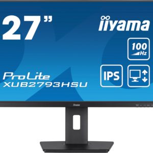 Монитор Iiyama 27" ProLite XUB2793HSU-B6 черный IPS LED 1ms 16:9 HDMI M/M матовая HAS Piv 250cd 178гр/178гр 1920x1080 100Hz DP FHD USB 5.4кг