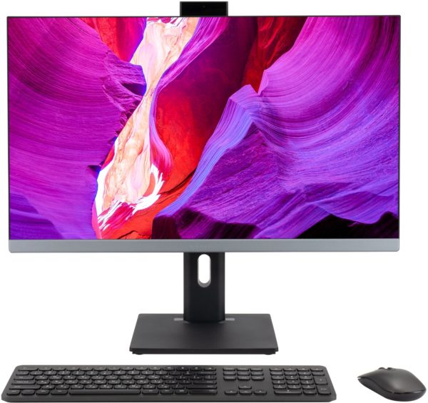 Моноблок Digma Pro Unity 27" Full HD i7 1355U (1.7) 16Gb SSD512Gb Iris Xe CR Windows 11 Pro GbitEth WiFi BT 90W клавиатура мышь Cam серый 1920x1080