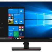 Монитор Lenovo 27" ThinkVision T27q-20 черный IPS 4ms 16:9 HDMI полуматовая HAS Piv 1000:1 350cd 178гр/178гр 2560x1440 60Hz DP 2K USB 7.44кг