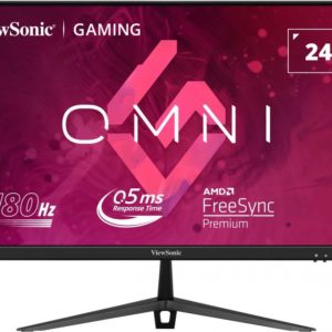 Монитор ViewSonic 24" VX2428 черный IPS LED 16:9 HDMI M/M матовая 250cd 178гр/178гр 1920x1080 180Hz FreeSync Premium DP FHD 3.1кг