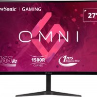 Монитор ViewSonic 27" VX2718-2KPC-MHD черный VA LED 16:9 HDMI M/M матовая 250cd 178гр/178гр 2560x1440 165Hz FreeSync Premium DP 2K 3.9кг