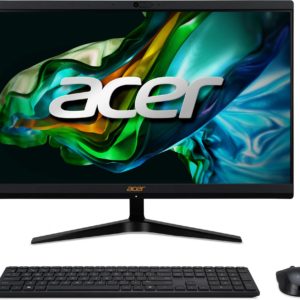 Моноблок Acer Aspire C22-1800 21.5" Full HD i5 1334U (1.3) 8Gb SSD512Gb Iris Xe CR Eshell GbitEth WiFi BT 65W клавиатура мышь Cam черный 1920x1080
