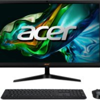 Моноблок Acer Aspire C24-1800 23.8" Full HD i5 1334U (1.3) 16Gb SSD512Gb Iris Xe CR Windows 11 Pro GbitEth WiFi BT 65W клавиатура мышь Cam черный 1920x1080