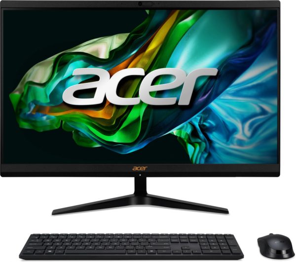 Моноблок Acer Aspire C24-1800 23.8" Full HD i5 1334U (1.3) 16Gb SSD512Gb Iris Xe CR Windows 11 Pro GbitEth WiFi BT 65W клавиатура мышь Cam черный 1920x1080