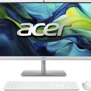 Моноблок Acer Aspire C27-195ES 27" Full HD Core Ultra 5 125U (1.3) 16Gb SSD512Gb Graphics CR Windows 11 Pro GbitEth WiFi BT 65W клавиатура мышь Cam серебристый 1920x1080