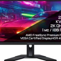 Монитор Gigabyte 27" M27QA черный IPS LED 0.5ms 16:9 HDMI матовая HAS 1000:1 350cd 178гр/178гр 2560x1440 180Hz FreeSync DP QHD USB 5.15кг