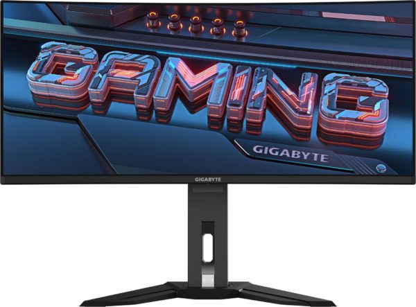 Монитор Gigabyte 34" MO34WQC2 черный OLED LED 21:9 HDMI M/M матовая HAS Piv 250cd 178гр/178гр 3440x1440 240Hz DP WQ USB 9.86кг