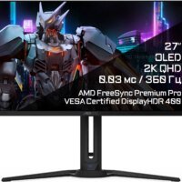 Монитор Gigabyte 27" Aorus FO27Q3 черный OLED LED 1ms 16:9 HDMI M/M матовая HAS Piv 250cd 178гр/178гр 2560x1440 360Hz DP 2K USB 7.2кг