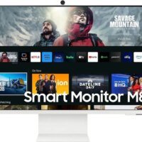 Монитор Samsung 32" M8 S32DM801UIXCI белый VA LED 16:9 HDMI M/M Cam матовая HAS 400cd 178гр/178гр 3840x2160 60Hz 4K USB 7.2кг
