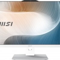 Моноблок MSI Modern AM242P 12M-1064XRU 23.8" Full HD i7 1255U (1.7) 16Gb SSD512Gb Iris Xe без ОС GbitEth WiFi BT 120W клавиатура мышь Cam белый 1920x1080