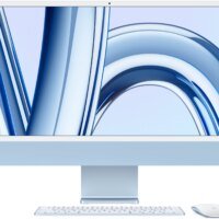 Моноблок Apple iMac A2874 24" 4.5K M3 8 core (4) 16Gb SSD256Gb 8 core GPU macOS WiFi BT 143W клавиатура мышь Cam синий 4480x2520