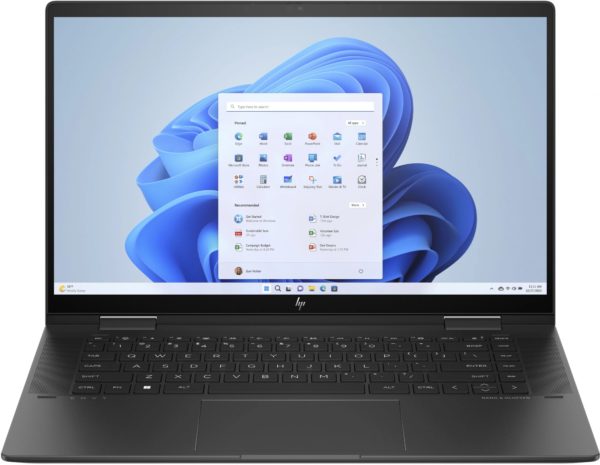 Ноутбук HP Envy x360 15-fh0012ci Ryzen 7 7730U 16Gb SSD1Tb AMD Radeon Graphics 15.6" OLED Touch FHD (1920x1080) Windows 11 Home black WiFi BT Cam (A1UW9EA)