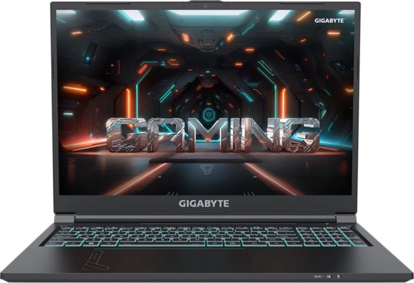 Ноутбук Gigabyte G6 Core i7 13620H 16Gb SSD512Gb NVIDIA GeForce RTX4050 6Gb 16" IPS FHD+ (1920x1200) FreeDOS black WiFi BT Cam (MF-H2KZ853KD)