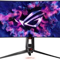 Монитор Asus 34" ROG Swift PG34WCDM черный OLED LED 21:9 HDMI матовая HAS Piv 450cd 178гр/178гр 3440x1440 240Hz G-Sync FreeSync Premium DP 2K USB 8.4кг