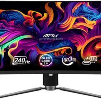 Монитор MSI 34" MPG 341CQPX черный QD OLED LED 21:9 HDMI матовая HAS Piv 250cd 178гр/178гр 3440x1440 240Hz DP UW USB 8.9кг