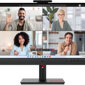 Монитор Lenovo 27" ThinkVision T27hv-30 черный IPS LED 4ms 16:9 HDMI M/M Cam матовая HAS Piv 1000:1 300cd 178гр/178гр 2560x1440 75Hz DP 2K USB 7.9кг