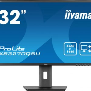 Монитор Iiyama 31.5" ProLite XB3270QSU-B1 черный IPS 16:9 HDMI M/M матовая HAS Piv 250cd 178гр/178гр 2560x1440 100Hz DP 2K USB 8.6кг