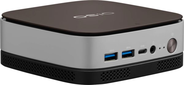 ПК Мини Osio BaseLine B51i-016 i5 1235U (1.3) 16Gb SSD512Gb Iris Xe без ОС GbitEth WiFi BT 59.85W коричневый/серебристый