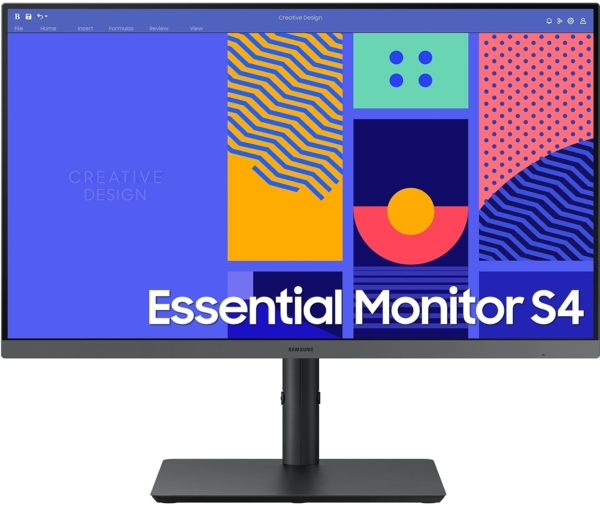 Монитор Samsung 24" Essential S4 S24C430GAIXCI черный IPS LED 16:9 HDMI матовая HAS Piv 1000:1 250cd 178гр/178гр 1920x1080 100Hz FreeSync VGA DP FHD USB 4.8кг