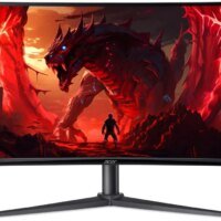 Монитор Acer 34" Nitro XZ340CUJ0bmiiphx черный VA LED 1ms 21:9 HDMI M/M матовая HAS 3000:1 250cd 178гр/178гр 3440x1440 120Hz DP 2K