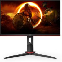 Монитор AOC 23.8" Gaming 24G2SPU черный/красный IPS LED 16:9 HDMI M/M матовая HAS Piv 300cd 178гр/178гр 1920x1080 165Hz FreeSync Premium VGA DP FHD USB 4.41кг