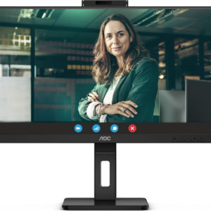 Монитор AOC 27" Pro Q27P3QW черный IPS LED 16:9 HDMI M/M Cam матовая HAS Piv 1000:1 350cd 178гр/178гр 2560x1440 75Hz DP QHD USB 6.6кг