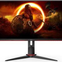 Монитор AOC 27" Q27G2S черный/красный IPS LED 16:9 HDMI матовая HAS Piv 1000:1 350cd 178гр/178гр 2560x1440 165Hz DP 2K 5.6кг