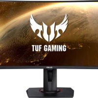 Монитор Asus 27" TUF Gaming VG27WQ черный VA LED 16:9 HDMI M/M матовая HAS Piv 400cd 178гр/178гр 2560x1440 165Hz FreeSync Premium DP 2K 5.9кг