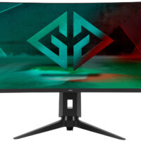 Монитор GMNG 34" Gaming GM-34C11W черный VA LED 2ms 21:9 HDMI M/M матовая HAS Piv 4000:1 300cd 178гр/178гр 3440x1440 165Hz G-Sync FreeSync DP 2K 8.57кг