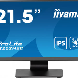 Монитор Iiyama 21.5" ProLite T2252MSC-B2 черный IPS LED 5ms 16:9 HDMI M/M глянцевая 250cd 178гр/178гр 1920x1080 60Hz DP FHD USB Touch 4.5кг