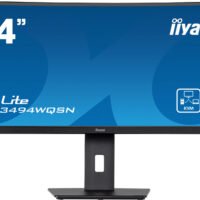 Монитор Iiyama 34" ProLite XCB3494WQSN-B5 черный VA LED 0.4ms 21:9 HDMI M/M матовая HAS 300cd 178гр/178гр 3440x1440 120Hz FreeSync DP 2K USB 9.4кг