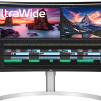 Монитор LG 38" UltraWide 38WN95C-W белый IPS LED 21:9 HDMI M/M матовая HAS Piv 450cd 178гр/178гр 3840x1600 144Hz G-Sync DP UW USB 8.32кг