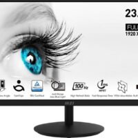 Монитор MSI 23.8" Pro MP242A черный IPS LED 1ms 16:9 HDMI M/M 300cd 178гр/178гр 1920x1080 100Hz VGA DP FHD 3.07кг
