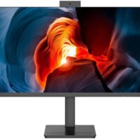 Монитор NPC 23.8" MF2412 черный IPS LED 1ms 16:9 HDMI M/M Cam матовая HAS Piv 1000:1 300cd 178гр/178гр 1920x1080 100Hz G-Sync FreeSync VGA DP FHD USB 2.75кг