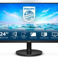 Монитор Philips 23.8" 241V8L(00/01) черный VA LED 16:9 HDMI матовая 250cd 178гр/178гр 1920x1080 75Hz FreeSync VGA FHD 3.03кг