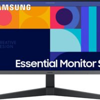 Монитор Samsung 24" Essential S3 S24C330GAI черный IPS LED 1ms 16:9 HDMI полуматовая 250cd 178гр/178гр 1920x1080 100Hz FreeSync DP WQ USB 2.9кг