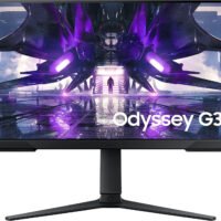Монитор Samsung 24" Odyssey G3 S24AG302NI черный VA LED 1ms 16:9 HDMI полуматовая HAS Piv 250cd 178гр/178гр 1920x1080 144Hz FreeSync Premium DP FHD 4.1кг